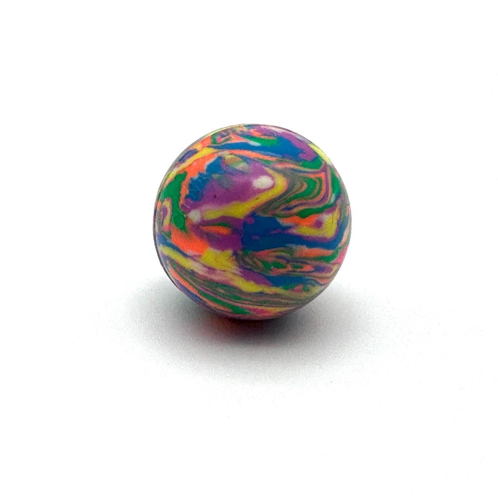 Bouncy Ball Vintage Rubber Tie Dye Rainbow Swirl Super Ball Toy